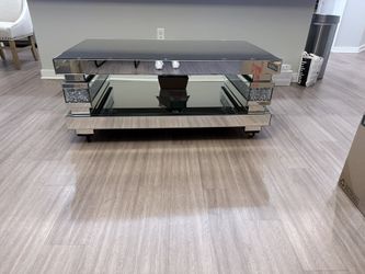 Glamour Silver Mirrored Coffee Table