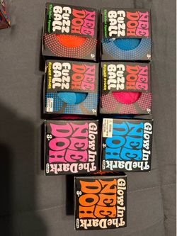 Needoh glow glob,fuzz ball, fuzzball flower, each sold separate separately
