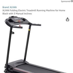 Folding electric treadmill, brand new in the box