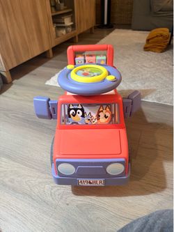 🚗 Bluey Ride-On Car w/ Storage (Toddler) 💙