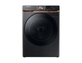 SAMSUNG 5.0 cu. ft. Extra Large Capacity Smart Front Load Washer with Super Speed Wash and Steam in Brushed Black
