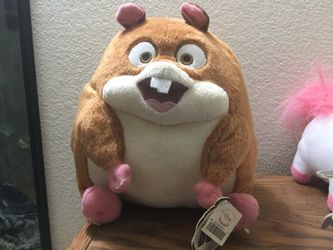 Disney Bolt Rhino Hamster round Plushie Stuffed Animal