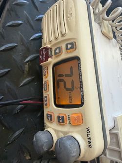 VHF radio and 8ft antenna