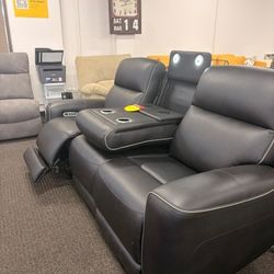  #Last Days#Needs to go# Leather Sofa$10 Down Payment Financing And Delivery
