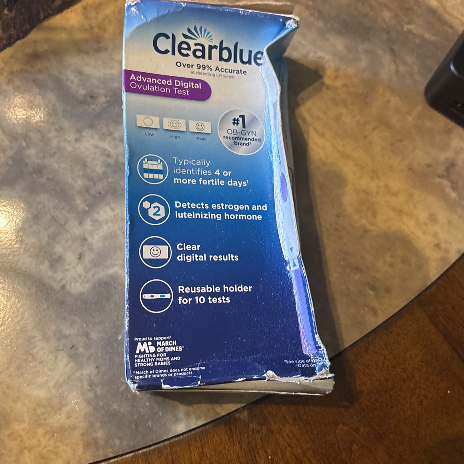 Clear blue