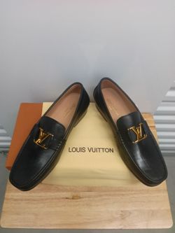Louis Vuitton Black Leather Loafers