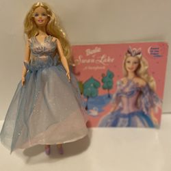 Collectible 2003 Barbie as Odette Swan Lake Doll and Book