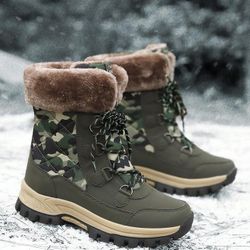 Women’s Outdoor Camouflage Snow Boots, Size EU 42/US 10, BRAND NEW