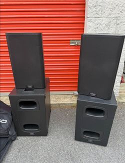 QSC K12.2 Speakers & KS112 Subwoofers with Bags