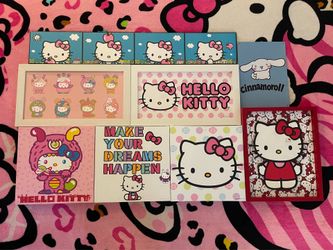 Hello Kitty Sanrio Wall Art Room Decor Paintings Bundle