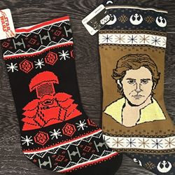 Star Wars The Last Jedi Praetorian Guard & Hans Solo Christmas Knit Stocking