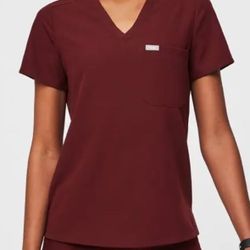 Figs scrub set Burgandy