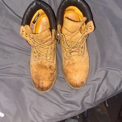 Stained Double Sole Timberlands 10M