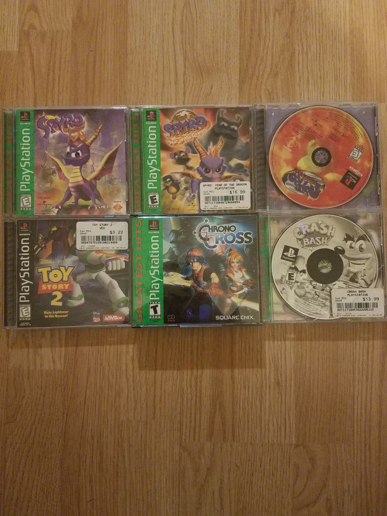 Ps1 PlayStation games looking for offers