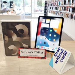Apple IPad Air 5th Gen Brand New - $1 DOWN TODAY, NO CREDIT NEEDED