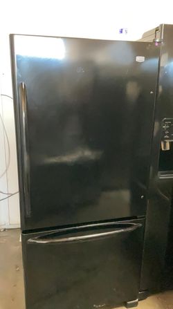 Maytag Bottom Freezer Black Refrigerator

