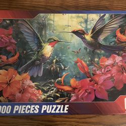 Hummingbird Garden 1000 Pieces Puzzle