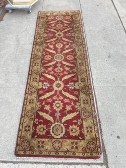 Vintage 8' X 32" Persian Rug long Narrow Runner - Beautiful Colors
