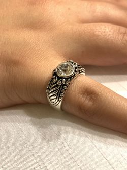 Silver tone ring