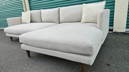 FREE DELIVERY!!! JoyBird "Lewis"  2Pc  Sectional Couch ($4.5K RETAIL...70% Off)