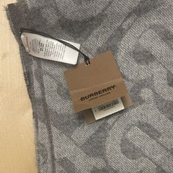Burberry Charcoal Gray Men's Scarf
