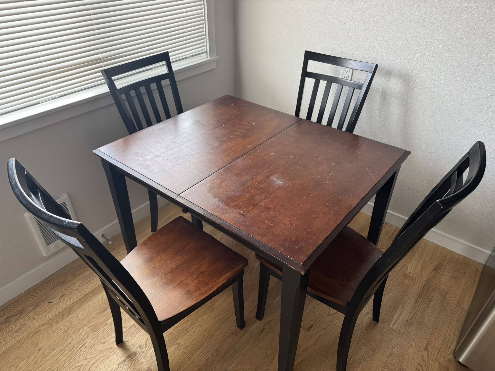 Wood Kitchen Table With Leaf