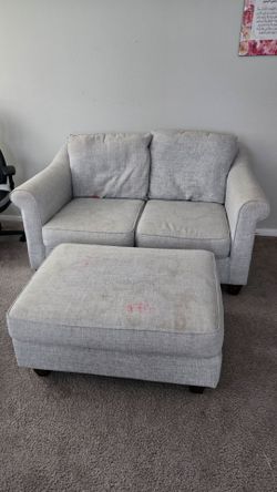Love seat and ottoman