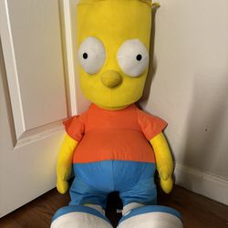 GIANT Bart Simpson Universal Studios Plush  3FT