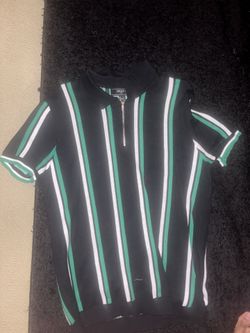 Large Stripped collar shirt