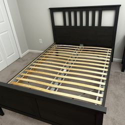 KEA Brown/Black HEMNES Full Size BED Frame 