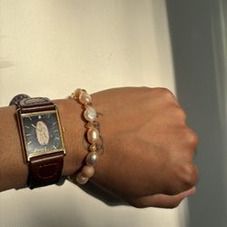 Champagne Freshwater Culture Pearl Bracelet 