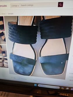 Linea Paolo IDA Suede Sandals W/ Block Heels sz 7