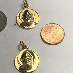 14 Kt Genuine “ Solid”gold “ St.Charbel” Medal 