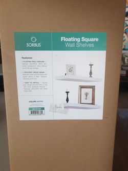 Floating Square Wall Shelves