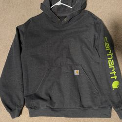 Grey heavy weight Carhartt hoodie