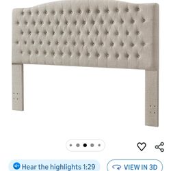 California King Bed Headboard And Metal Frame 