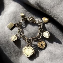 Figaro Couture HEART STYLE Watch Chain Bracelet & Charms