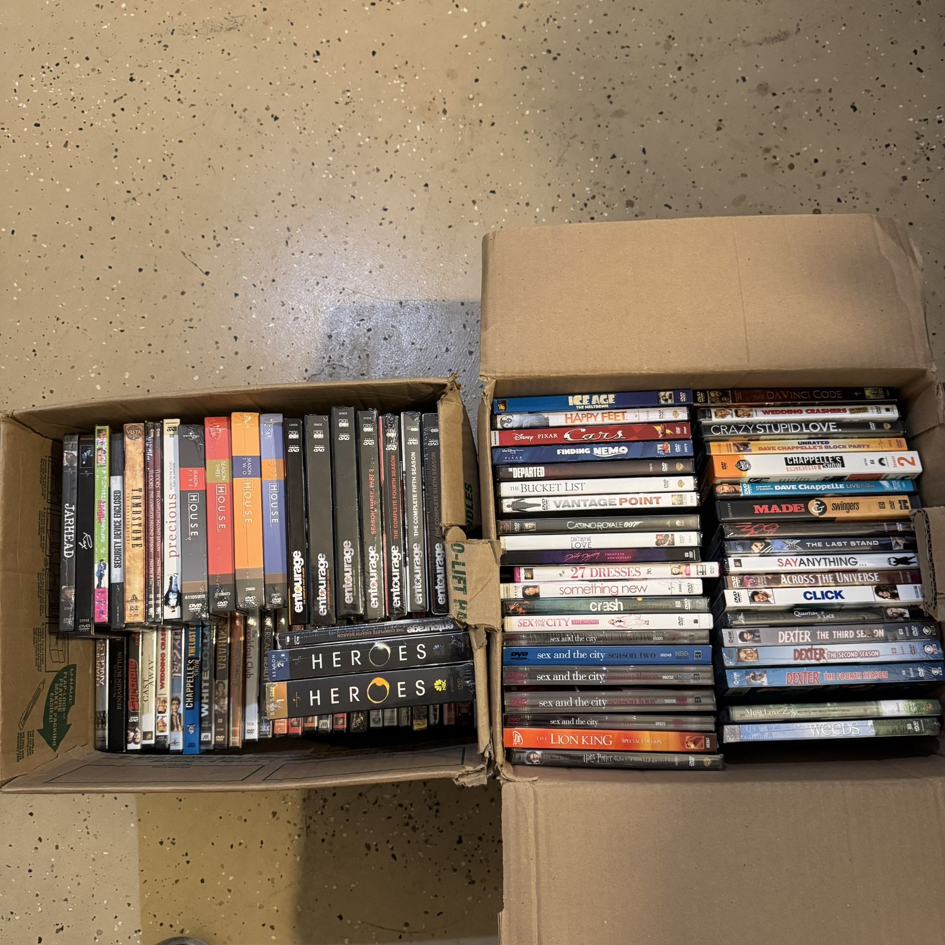 New Sealed DVD Lot Of 100+ ! TV Series, Blockbuster DVDs