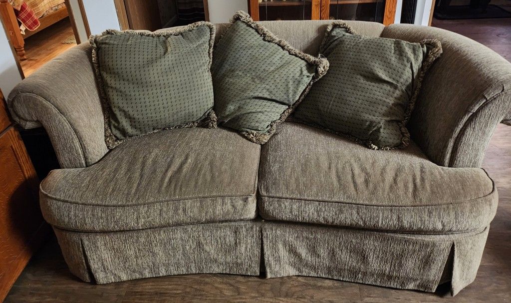 Free Loveseat with matching ottoman 