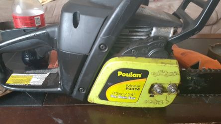 POULAN TOP OF THE LINE MODEL p3314...33cc/14inc chain saw blade gas powered
