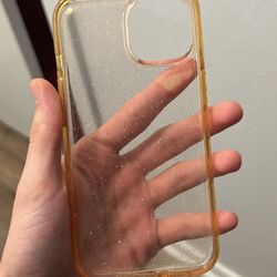 Iphone 14 Clear Glitter Case 
