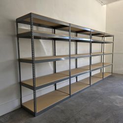 Warehouse Quality Boltless Shelves 48 in W x 24 in D Supply Storage Rack Shelving Similar To Uline Delivery Available