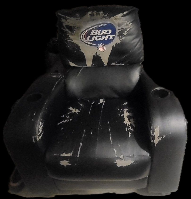 Black Faux Recliner