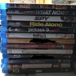 Variety of Blu-Rays   2 For $5. 