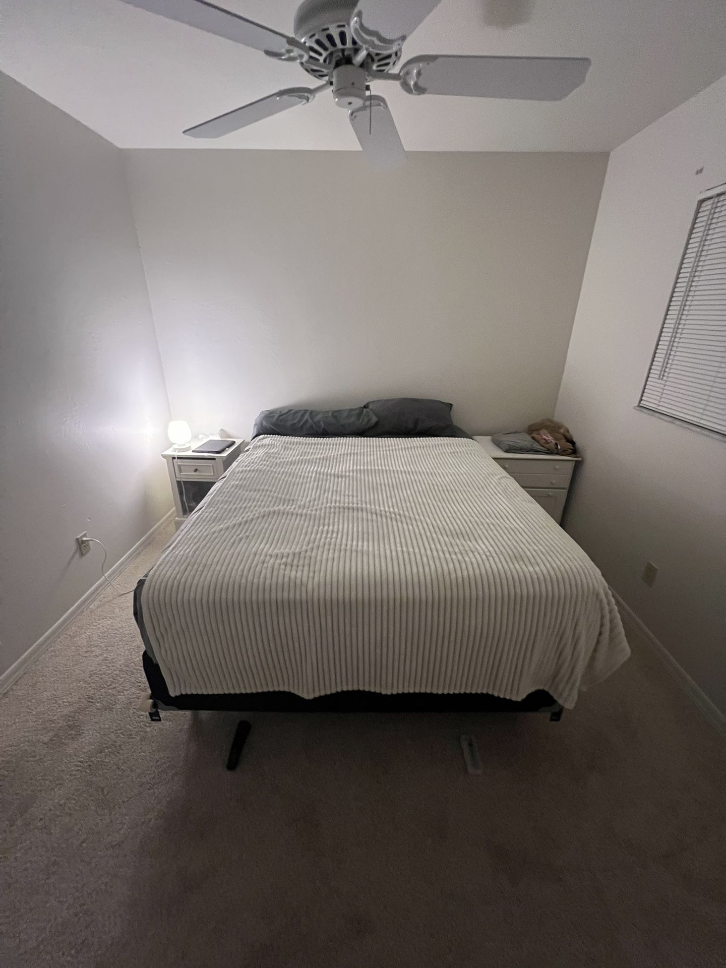 Queen Bed + Bed Frame + Box Spring