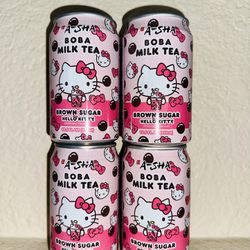 Hello Kitty Boba Milk Tea Cans