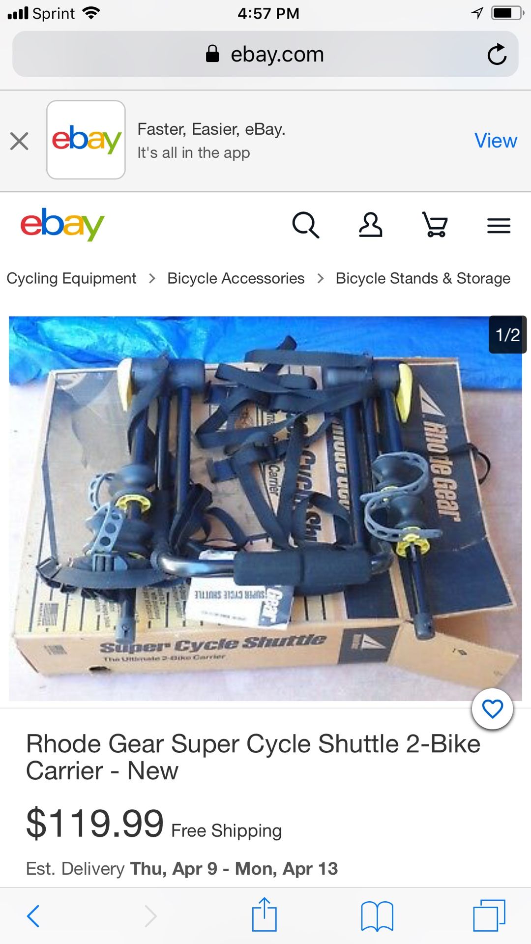 New bike rack car carrier