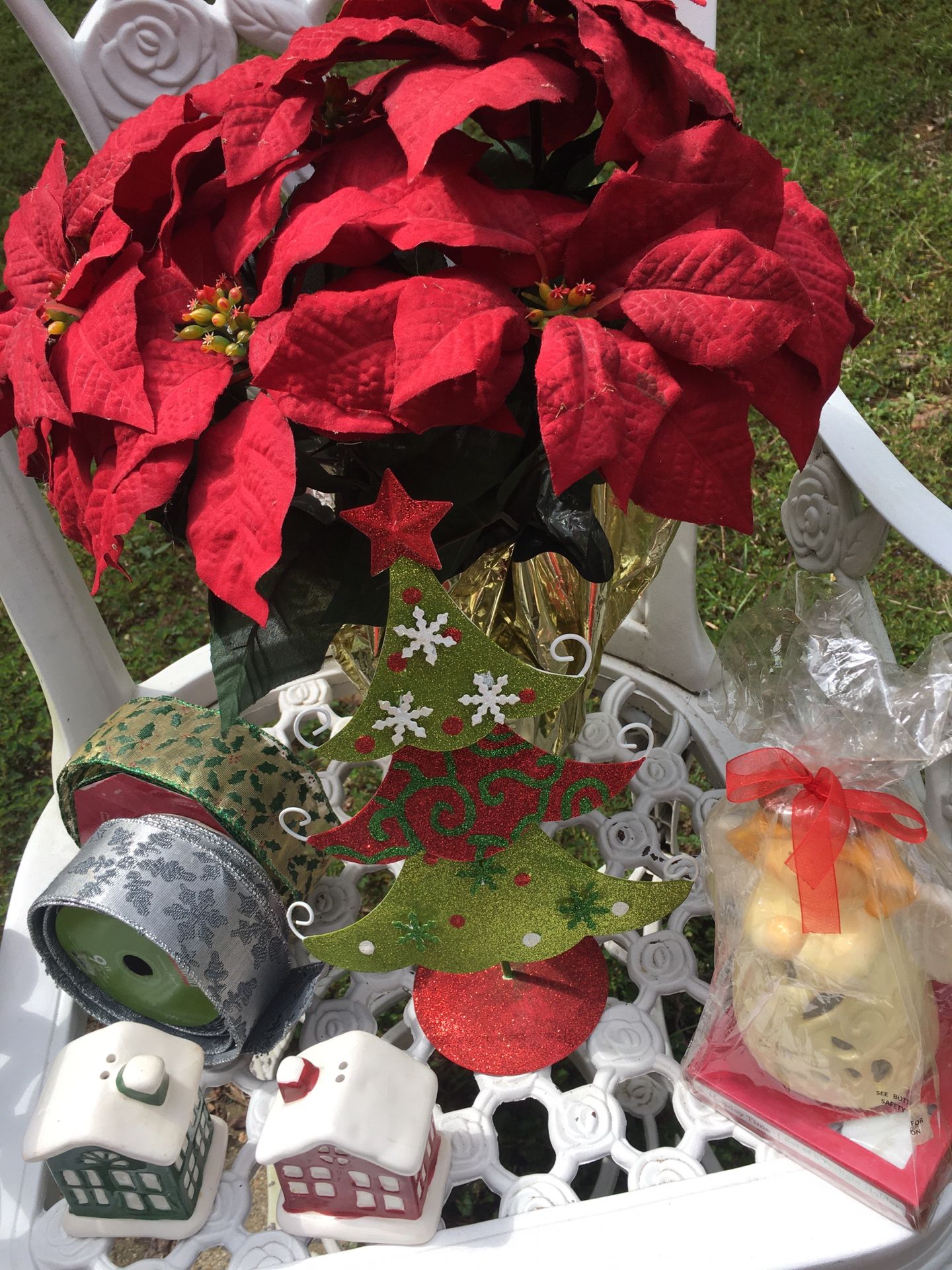 New Artificial Poinsettia. 
