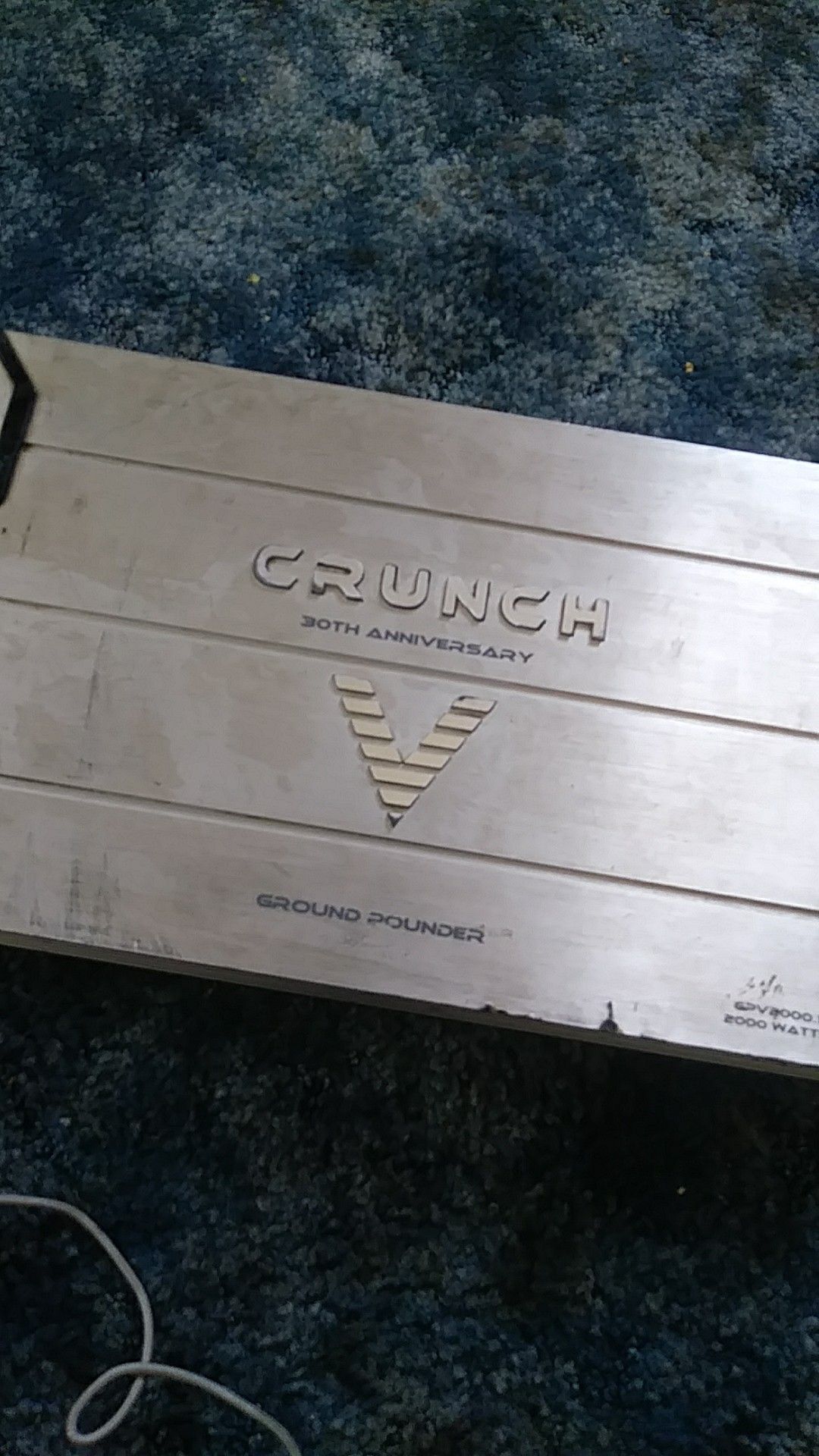 Crunch Amp 2000 watts. Came from previous car