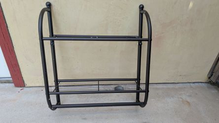Bathroom wall shelves